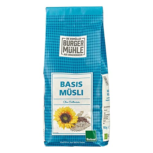 Burgermühle Basis Müsli, 750g (12er Pack) von Burgermühle