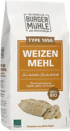 Burgermühle Weizenmehl Type 1050, Bioland (1 x 1 kg) von Burgermühle