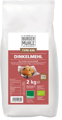 Dinkelmehl Type 630 12 x 2 kg von Burgermühle