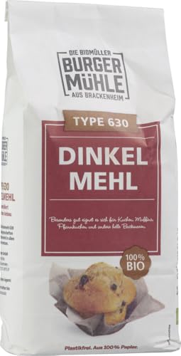 Dinkelmehl Type 630 2 x 1 kg von Burgermühle