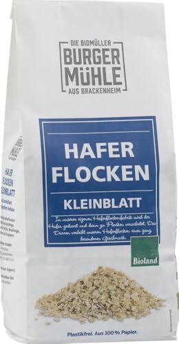 Haferflocken Kleinblatt, bioland 18 x 500 gr von Burgermühle