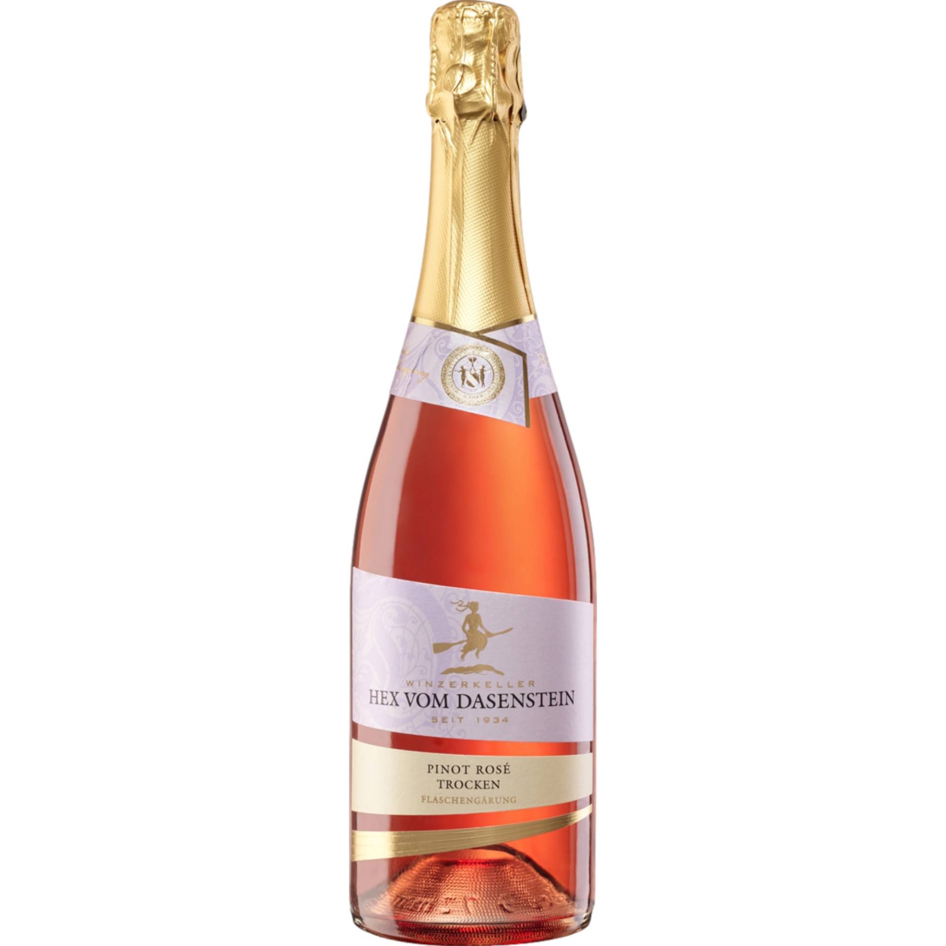 Winzerkeller Hex vom Dasenstein Pinot Rosé Sekt, Trocken, Baden, Baden, 2023, Schaumwein von Burgunderplatz 1, 77876 Oberkirch