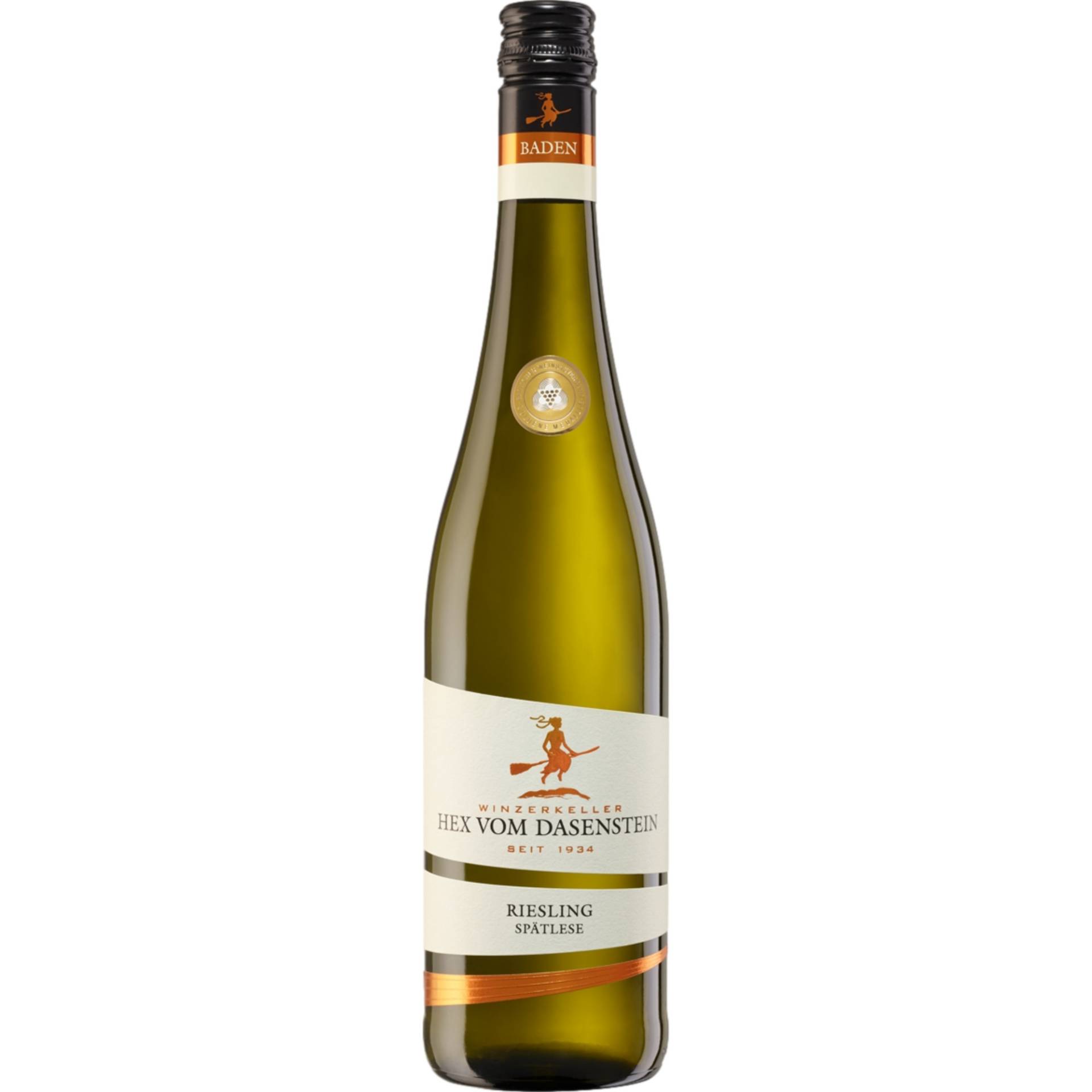 Winzerkeller Hex vom Dasenstein Riesling Spätlese, Mild, Baden, Baden, 2022, Weißwein von Burgunderplatz 1, 77876 Oberkirch