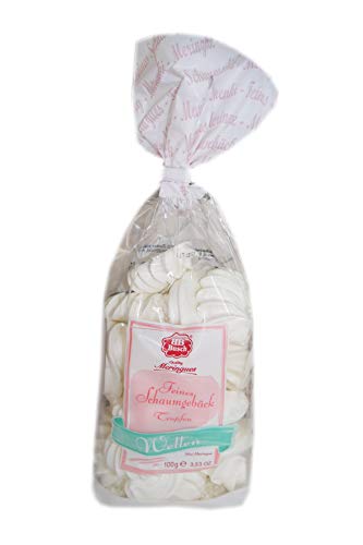 Busch Quality Meringues Wellen Weiß Feines Schaumgebäck, 100 g von Busch Quality Meringues