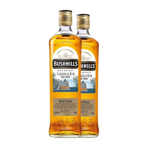 Whiskey Blended Bushmills Caribbean Cask Finish Rum 70 cl (Karton mit 2 Flaschen von 70 cl) von Bushmills Distillery