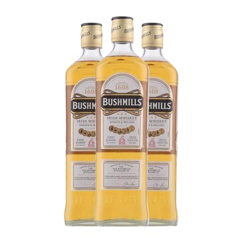 Whiskey Blended Bushmills Smooth & Mellow Irish 70 cl (Karton mit 3 Flaschen von 70 cl) von Bushmills Distillery