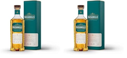 Bushmills 10 Years Old Single Malt Irish Whiskey (1 x 0,7 l) - dreifach destillierter 100% Malt Whisky (Packung mit 2) von Bushmills