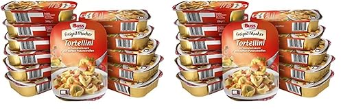 Buss Freizeitmacher - Leckere Tortellini in Tomatensauce - verfeinert mit saftigen Putenstreifen - 12 x 300 g (Packung mit 2) von Buss