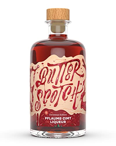 Butterscotch Pflaume Zimt Likör I Pflaume Zimt Liqueur I 20% Vol. (1 x 0.5 l) I Vegan von Butterclub