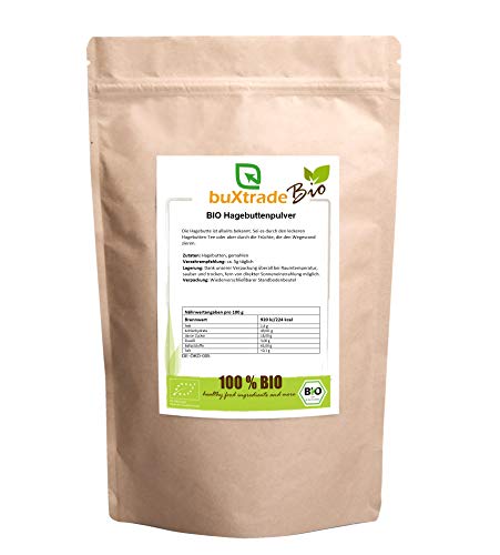 10 kg BIO Hagebuttenpulver | Vitamin C | Rohkostqualität | Hagebutte gemahlen von Buxtrade