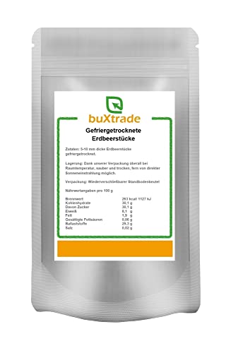 2 kg Gefriergetrocknete Erdbeerstücke | Erdbeere | Trockenfrüchte | Fruchtstücke | Buxtrade von Buxtrade