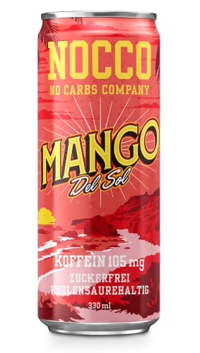 24 Dosen | NOCCO BCAA DRINK | Mango del Sol | 330 ml | BCAA | 105 mg Koffein | Energy Drink | Buxtrade von Buxtrade