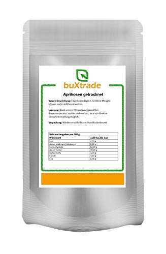 250 g Getrocknete Aprikosen | ungesüsst | ungezuckert | Aprikose ungeschwefelt | von Buxtrade