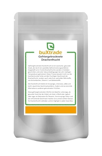 5 kg Gefriergetrocknete Drachenfrucht | Trockenfrüchte | Würfel | gefriergetrocknet | Buxtrade von Buxtrade