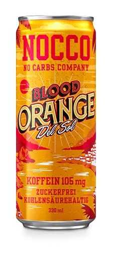 6 Dosen | NOCCO BCAA DRINK | Blood Orange 330 ml | BCAA | 105 mg Koffein | Energy Drink | Buxtrade von Buxtrade