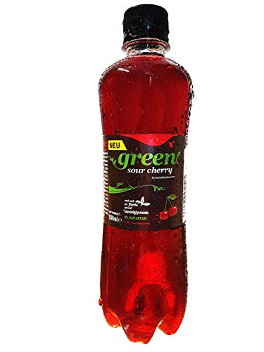 Green Sour Cherry - inkl.Pfand | 0,5L | Kirsche | Stevia | Zuckerfrei | Buxtrade | 6 Flaschen von Buxtrade