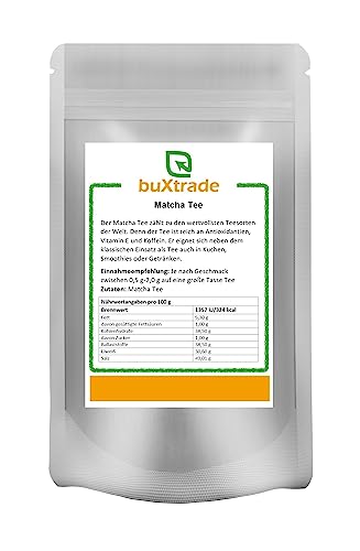 Matcha Tee Pulver - Grüner Matcha Tea grün green VERSCHIEDENE GRÖßEN von Buxtrade