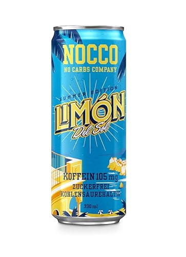 NOCCO BCAA DRINK - Limon 330 ml - BCAA - 105 mg Koffein - Energy Drink - Buxtrade - Versch. Mengen (15 Dosen) von Buxtrade