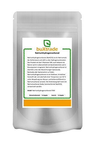 Natriumhydrogencarbonat Natron E500 Backsoda Baking Soda Natriumsalz VERSCHIEDENE GRÖßEN von Buxtrade