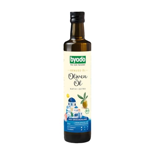 Bio-Olivenöl Nativ Extra aus Griechenland 500ml - Byodo, Kaltgepresstes Premium Olivenöl, Frische Grünaromen, Original griechischer Charakter, Einzigartige Milde, Ideal für Mediterrane Küche von Byodo