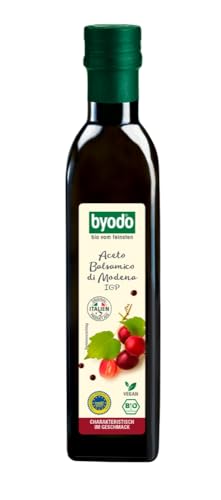 Bio Aceto Balsamico di Modena 2er Pack - Byodo, 2 x 500 ml, Italienischer Balsamessig, Zertifiziert Biologisch, Qualitätsessig aus Italien von Byodo