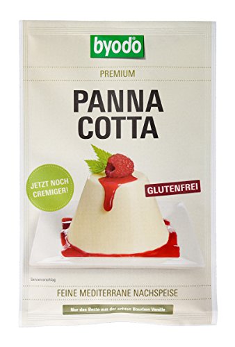 Bio Panna Cotta - Byodo | Vegane Dessert-Mischung I 100% Bio-Qualität I Ohne künstliche Zusätze I 36g Packung von Byodo