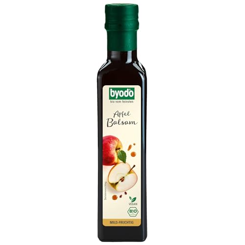 Bio-Apfel Balsamessig 250ml - Byodo Veganes Dressing | Naturfermentation aus alten Apfelsorten | Ideal für Salate & Marinaden | 100% Bio-Qualität mit vollem Geschmack von Byodo