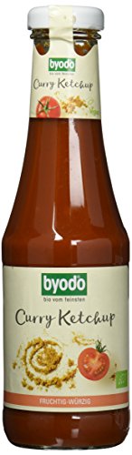 Bio Curry Ketchup - Byodo 2er Pack (2 x 500 ml) I Bio-Qualität aus Italien I Würziges Aroma mit Curry & Sonnengereiften Tomaten I Ohne Bindemittel I Ideale Würzsauce für Grill & Küche von Byodo