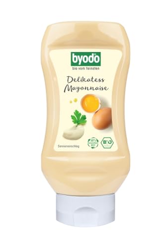 Bio Delikatess Mayonnaise von Byodo - 2 x 300 ml PET-Flasche, Cremig & Mild, 100% Bio-Zutaten, Ideal für Grill & Dip, Vielseitig Einsetzbar, Nachhaltige Verpackung von Byodo