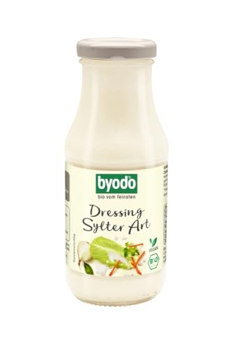 Byodo Bio Dressing Sylter Art 245ml - Veganes, Glutenfreies & Eifreies Salatdressing - Mit Agavendicksaft Süße - Ideal für frische Salate - 1er Pack (DE-KO-013) Bio-Qualität von Byodo