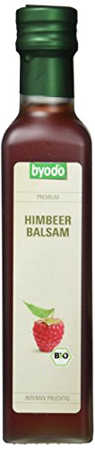 Bio Himbeer Balsam 2x250ml - Byodo Premium Balsamessig Doppelpack, 100% Biologische Himbeeren, Vegane & Glutenfreie Gourmet Küche, für Dressings & Marinaden von Byodo