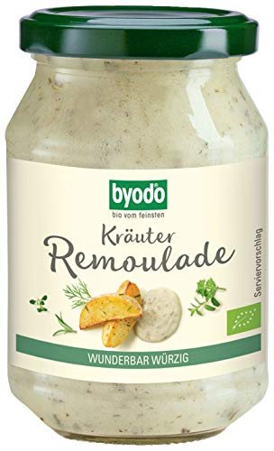 Bio Kräuter-Remoulade von Byodo - Vegane Mayonnaise Alternative, Bio-Qualität, 3er Pack (3 x 250 ml) Mit Frischen Kräutern, Ideal für Sandwiches und Salate von Byodo