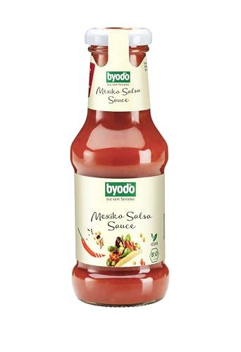 Mexiko Salsa Sauce Byodo - Würzig-Scharfe Sauce nach Mexikanischer Art, Ideal für Tacos & Nachos, Authentischer Geschmack, Vegan & Bio, 250ml Flasche von Byodo