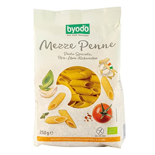 Byodo Bio Reis-Mais-Kichererbse Mezze Penne, 250g (1 x 250 gr) von Byodo