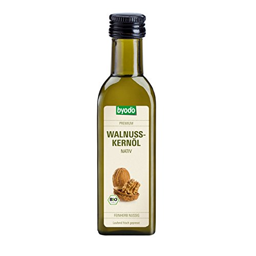 Bio Walnusskernöl nativ 100ml - Byodo, kaltgepresst, rein natürlich, ideal für Salatdressings und Gourmet-Küche, reich an Omega-3 von Byodo