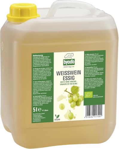 Byodo Bio Weißweinessig, 6% Säure, 5 kg (2 x 5 kg) von Byodo