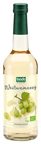 Byodo Bio Weißweinessig 4er Pack - 4 x 500 ml Flaschen, Vegan und Glutenfrei, Ideal für Salatdressings und Marinaden von Byodo