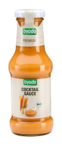 Cocktail Sauce Bio 6 x 250g - Byodo Premium Qualitäts-Sauce, 6er Pack, Vegan & Glutenfrei - Perfekt für Meeresfrüchte, Snacks und Grillgerichte von Byodo