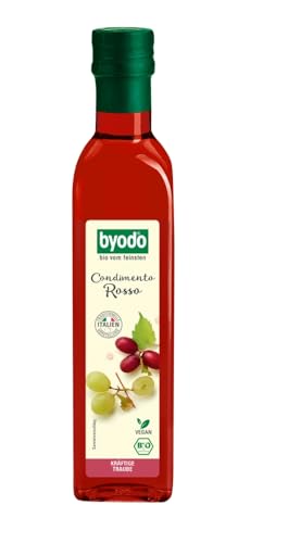 Byodo Condimento Rosso Bio, 5,5% Säure, 6er Pack (6 x 500 ml) - Italienischer Balsamico-Essig, Vegan, Glutenfrei, Ideal für Salate & Marinaden von Byodo