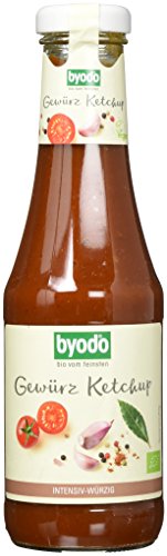 Byodo Gewürz Ketchup 3er Pack (3 x 500 ml) - Bio-Tomatenketchup, Pikante Note, Vegan, 100% Bio-Zutaten, Perfekt für kalte und warme Gerichte - Durchweg nachhaltige Verpackung von Byodo