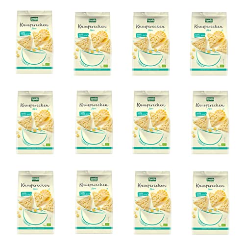 Byodo Knusperecken Mais 90g, 12er Pack - Glutenfreier Bio Snack, Knusprige Mais-Ecken, Ideal für Zwischendurch, Vegan, Ohne Konservierungsstoffe von Byodo