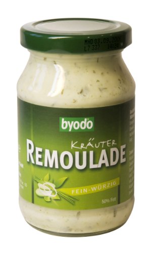 Byodo Kräuterremoulade 3er Pack (3x 250 ml Glas) - Bio, Vegan, Glutenfrei, Cremig & Würzig, Ideal für Sandwiches & Dressings von Byodo