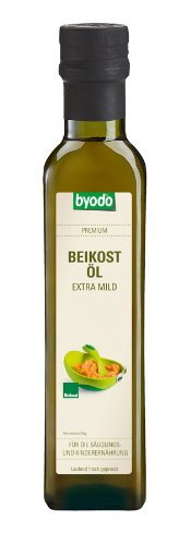 Byodo Öl für Beikostzubereitung 2er Pack - 100% Bio, Schonend Gedämpft, Milder Geschmack, Raps- & Sonnenblumenöl Mix, Reich an Ungesättigten Fettsäuren, 2x250g von Byodo