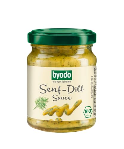 Byodo Senf-Dill-Sauce, 6er Pack (6 x 125 ml Glas) - Bio von Byodo