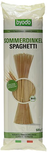 Byodo Bio Sommerdinkel Spaghetti Semola 6er Pack - Vegan, Hohe Ballaststoffe, Italienische Pasta, 6 x 500g - Ideal für Mediterrane Küche, Großpackung von Byodo