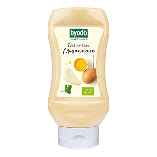 Bio Delikatess Mayonnaise Byodo - Vegetarisch & Cremig, Freilandei, Perfekt für Fleisch, Fisch & Pommes, Fein Abgeschmeckt, 300 ml von Byodo