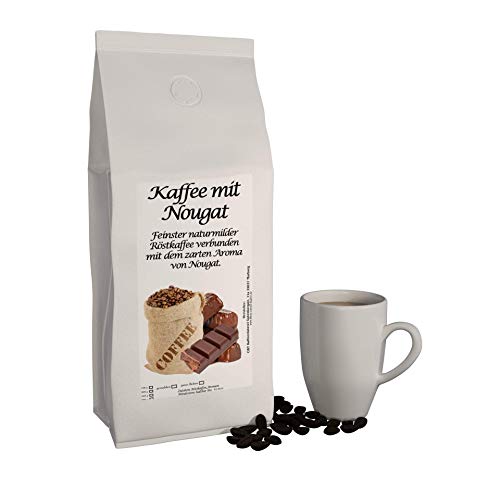 Aromatisierter Kaffee (Nougat,1000g) Ganze Bohne von C&T