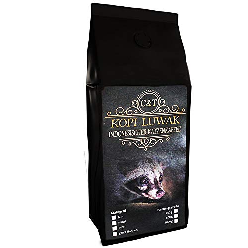 Kaffee Katzenkaffee Kopi Luwak Arabica (Von Freilebenden Tieren) Als Ganze Bohne (500 g) von C&T