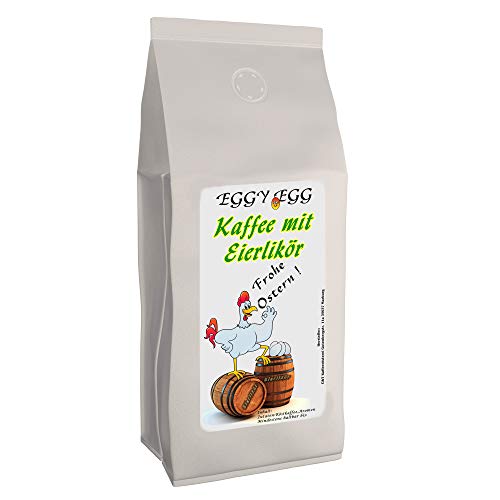 Osterkaffee „Eggy Egg“ mit Eierlikör-Geschmack | 200 g gemahlen | Aromatisierter Kaffee als Ostergeschenk | Flavoured Coffee von C&T