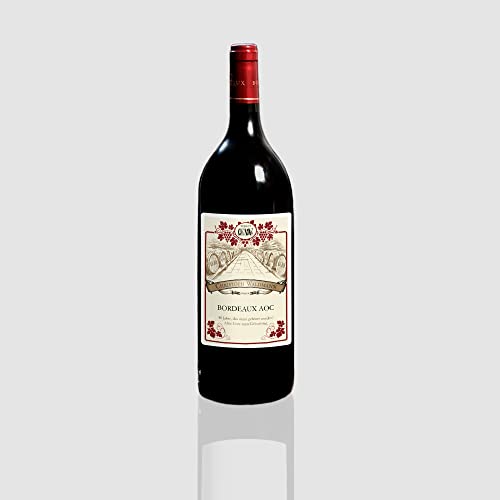 CADEAUX.COM - Personalisierte Rotweinflasche Bordeaux AOC- Magnum - Party-, Geburtstags-, Weihnachtsgeschenk - Männergeschenk von CADEAUX.COM